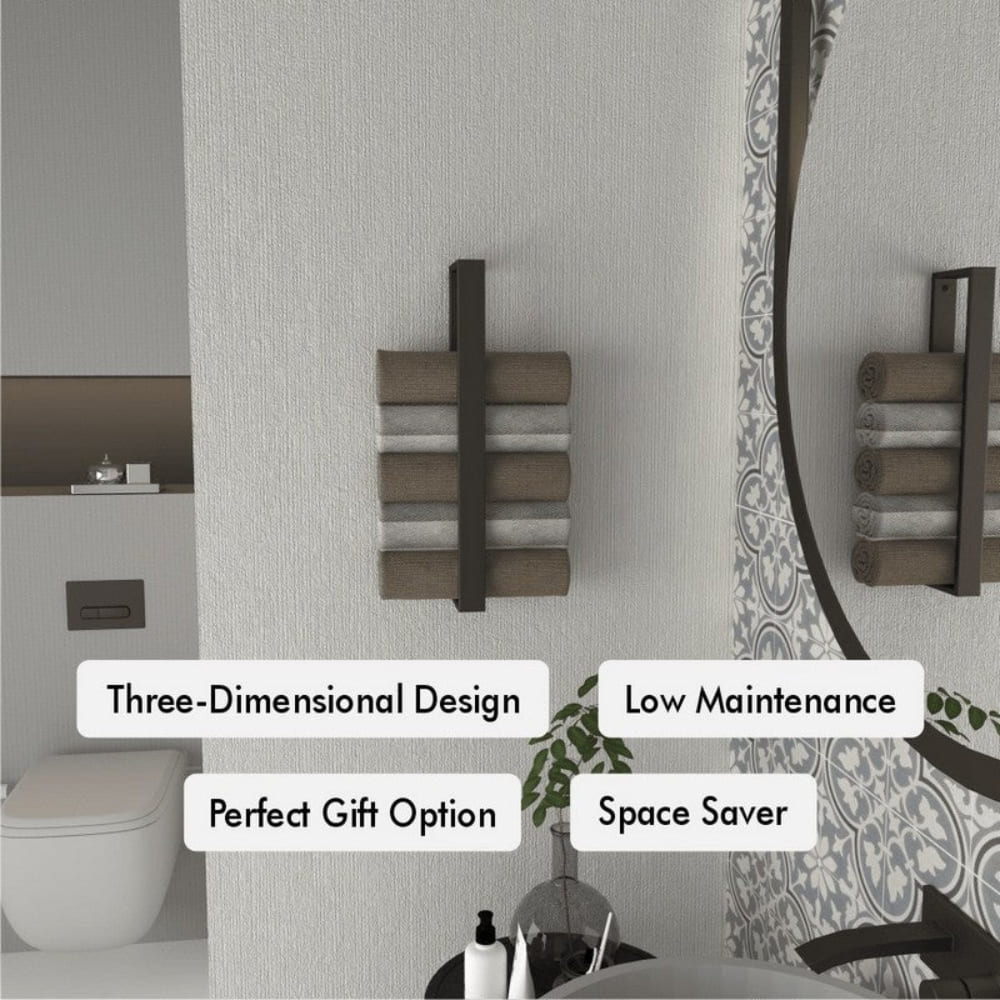 Minimalist Vertical Towel Storage from VITAHOME DESIGN LLC