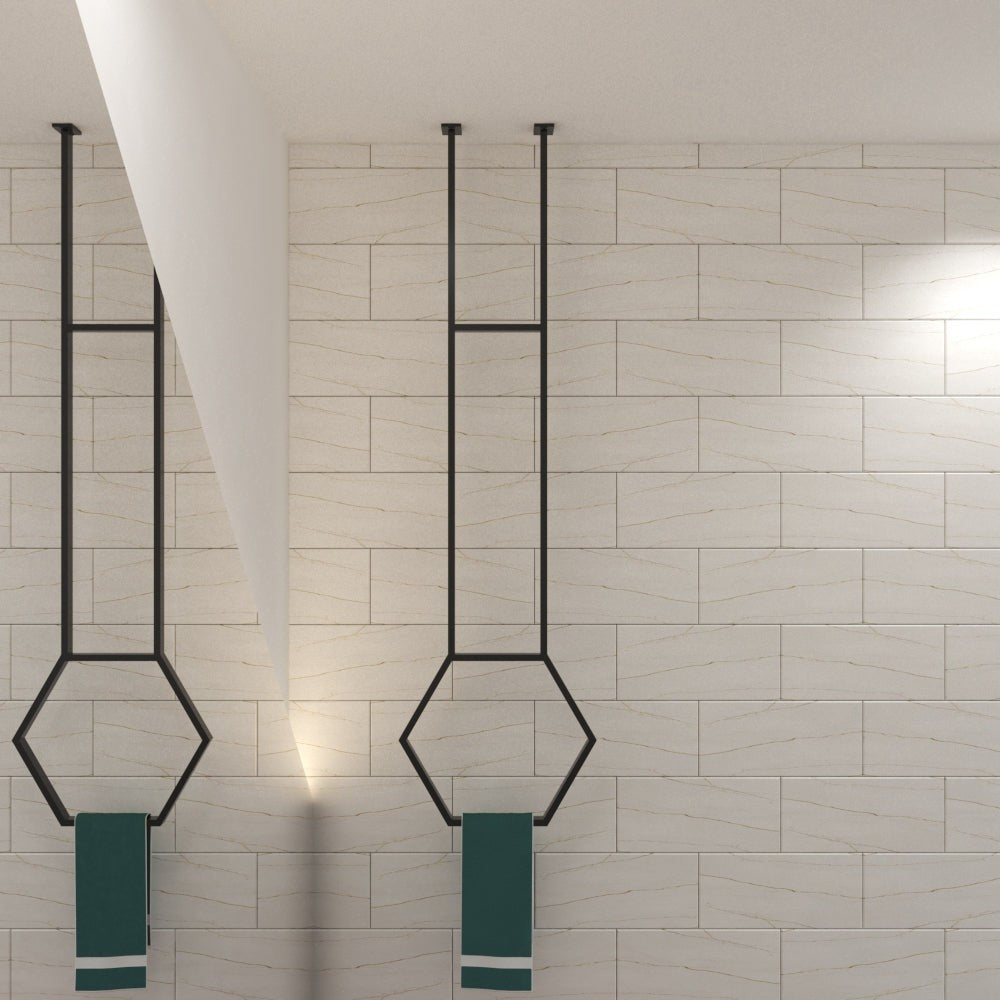 Hexagonal Ceiling Towel Rack from VITAHOME DESIGN LLC