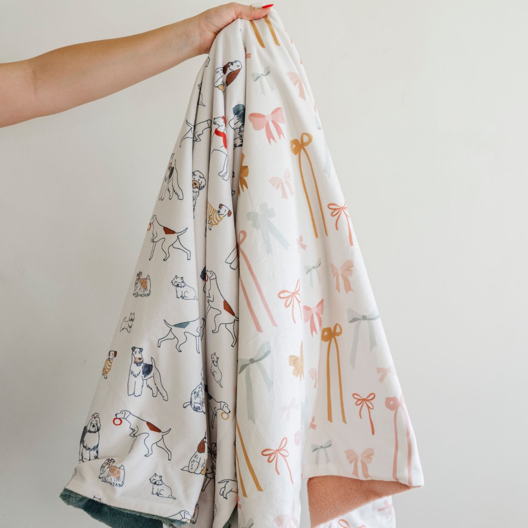 MINKY/LUSH RECEIVING BLANKETS From Saranoni