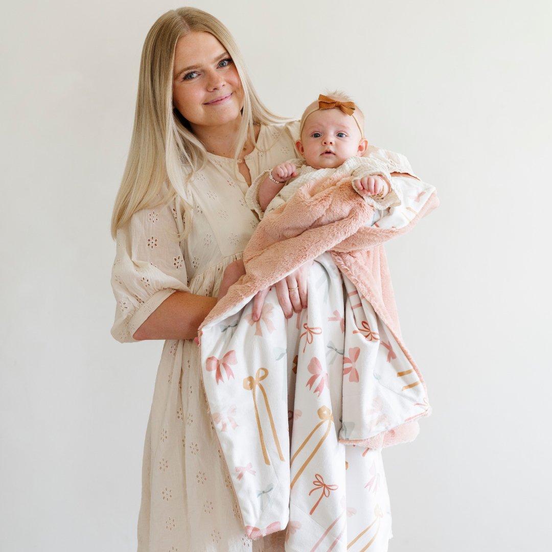 MINKY/LUSH RECEIVING BLANKETS From Saranoni
