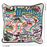 Minnesota Hand-Embroidered Pillow from Quirks!