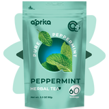 100% Pure Peppermint Herbal Tea, 60 Bags from Aprika Life