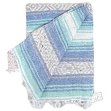 Mint Blue Ocean Mexican Falsa Yoga Blanket from West Path