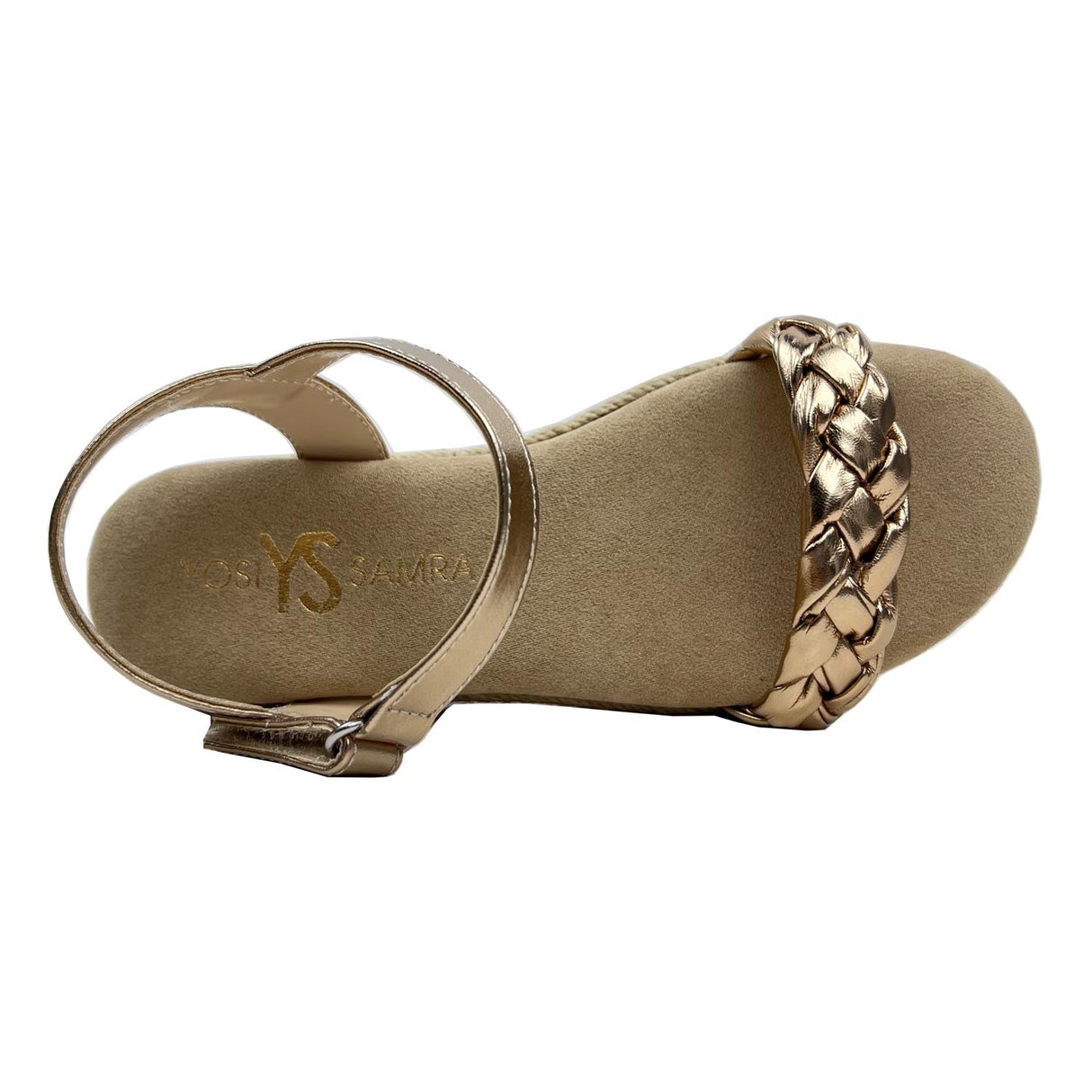 Miss April Wedge Sandal in Light Bronze - Kids from Yosi Samra