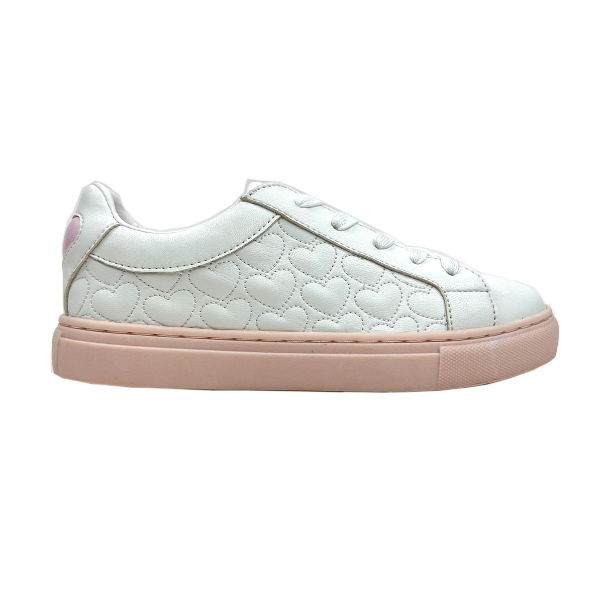 Miss Ari Hearts Sneaker in White - Kids from Yosi Samra