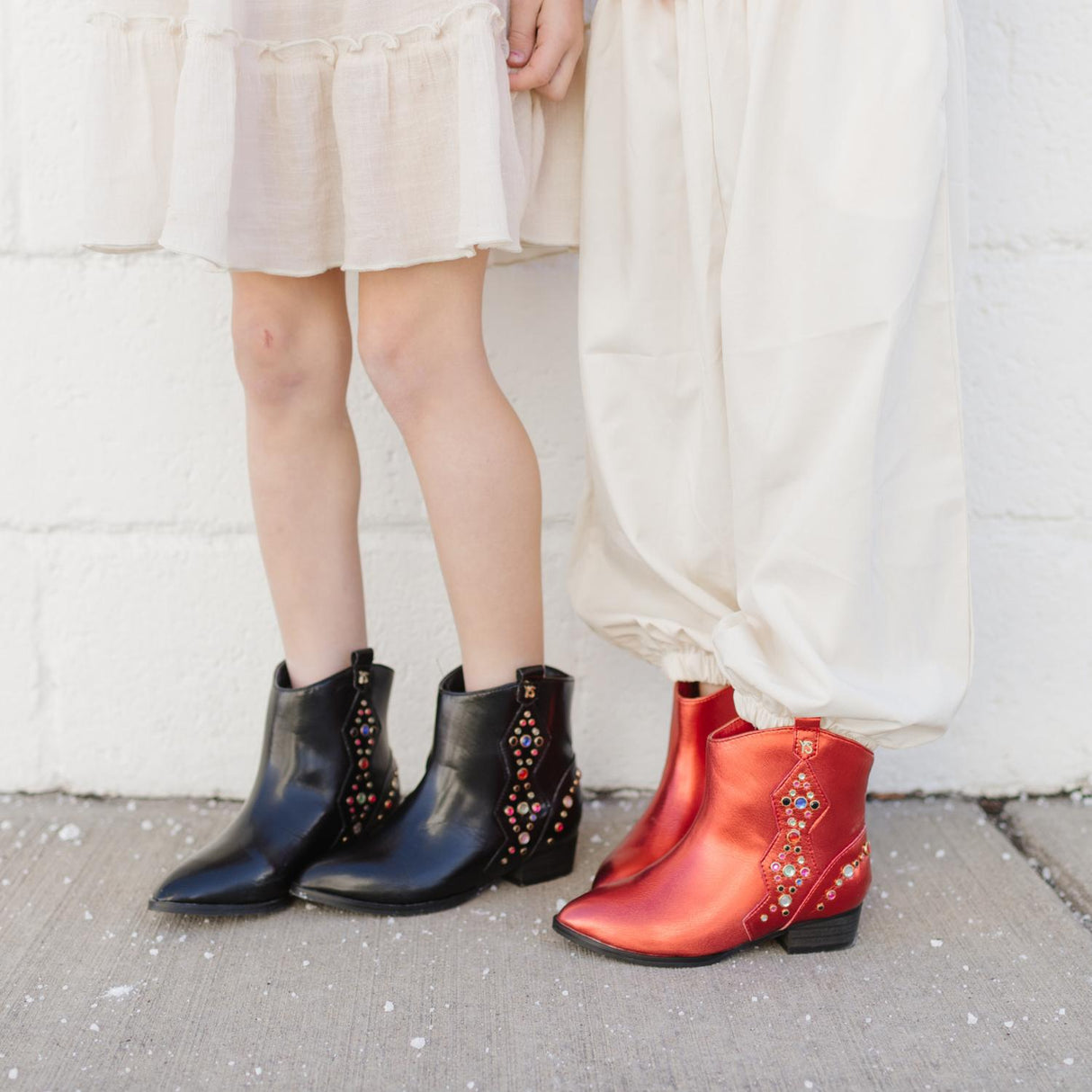 Miss Dallas Gem Western Boot in Red - Kids from Yosi Samra