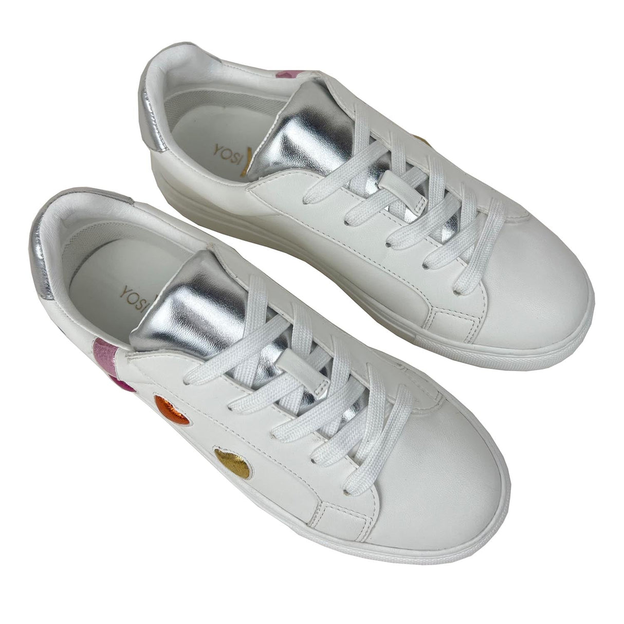 Miss Gaia Hearts Sneaker in Multicolor - Kids from Yosi Samra