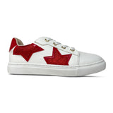 Miss Harper Sneaker in Red Glitter - Kids from Yosi Samra