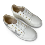 Miss Harper Sneaker in Silver Glitter - Kids from Yosi Samra
