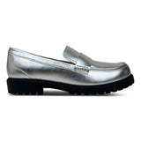 Miss Lydia Loafer in Silver - Kids from Yosi Samra