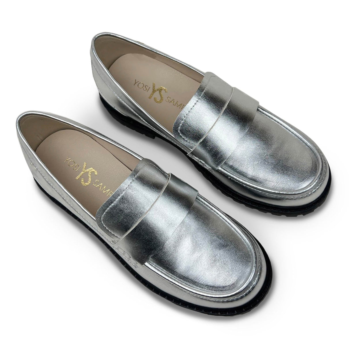 Miss Lydia Loafer in Silver - Kids from Yosi Samra