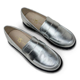 Miss Lydia Loafer in Silver - Kids from Yosi Samra