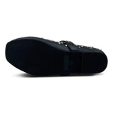 Miss Sadie Ballet Flat in Black Studs - Kids from Yosi Samra