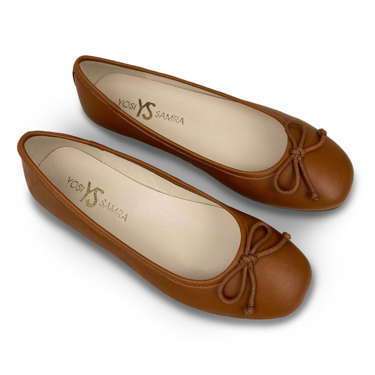 Miss Sadie Ballet Flat in Tan - Kids from Yosi Samra