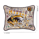 Missouri, University of (Mizzou) Collegiate Hand-Embroidered Pillow from Quirks!