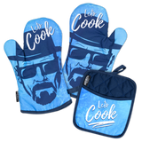 Let's Cook Oven Mitts And Potholder Set From Zapps Clothing