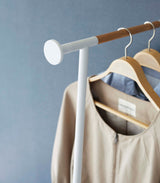 Leaning Clothes Hanger (64" H)  - Steel + Wood from Yamazaki Home