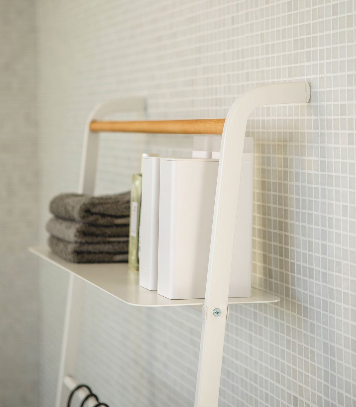 Leaning Storage Ladder - Two Styles - Steel from Yamazaki Home