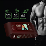 12 Pack of Flushable Mario Lopez Man Wipes (1200 Mint Scented Wipes) from Pursonic