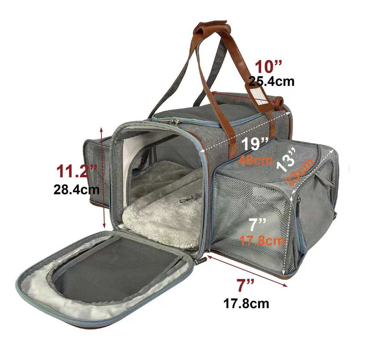 Mr. Peanut's Gold Series Big Apple XL Size Airline Compliant Double Expandable Pet Carrier from Mr. Peanut's Pet Carriers