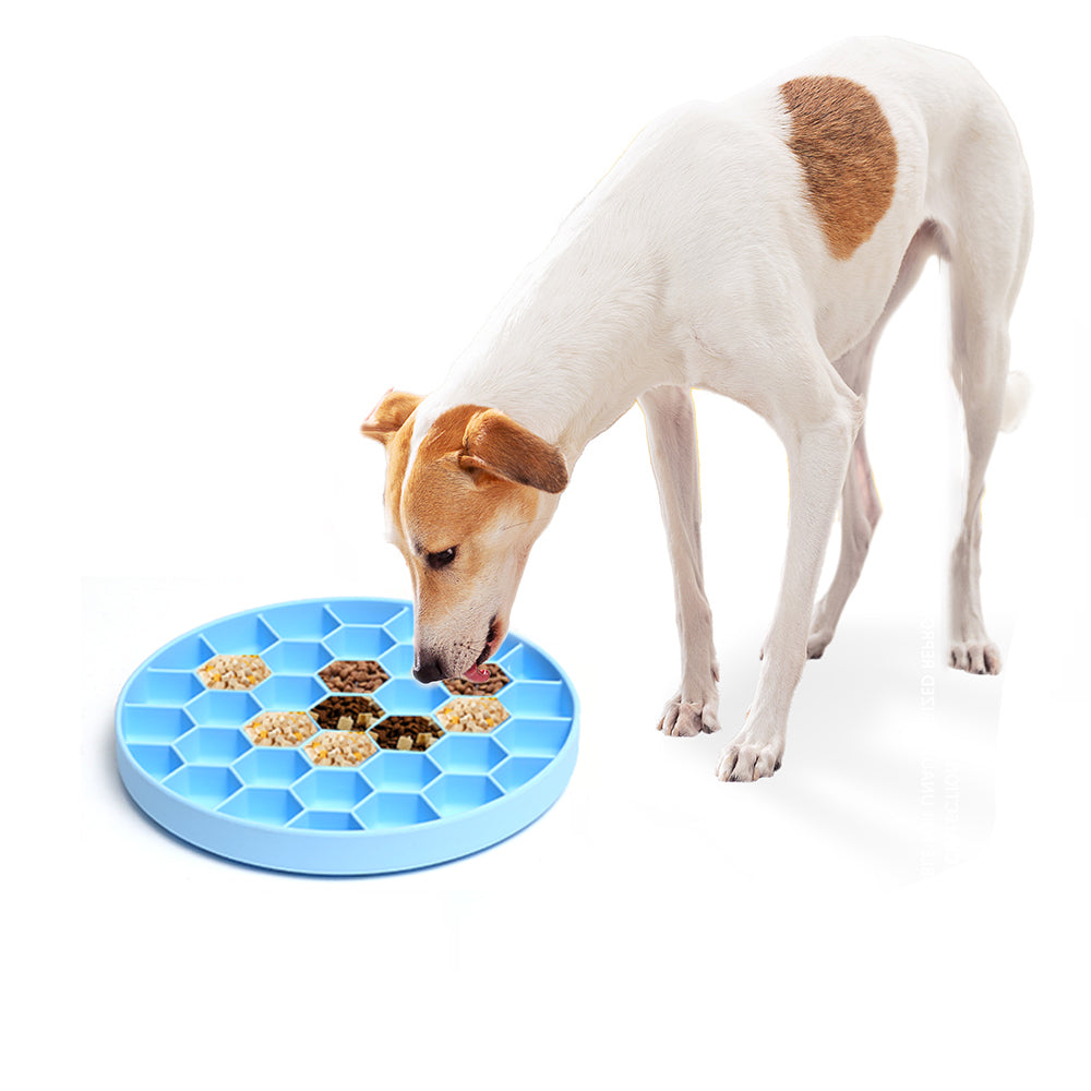 Mr. Peanut's Silicone Slow Feeder Dog Bowl from Mr. Peanut's Pet Carriers