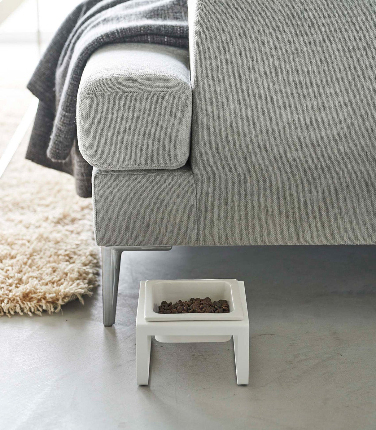 Single Pet Food Bowl - Two Styles - Steel + Ceramic from Yamazaki Home
