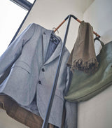Corner Leaning Coat Hanger (63" H)  - Steel + Wood from Yamazaki Home