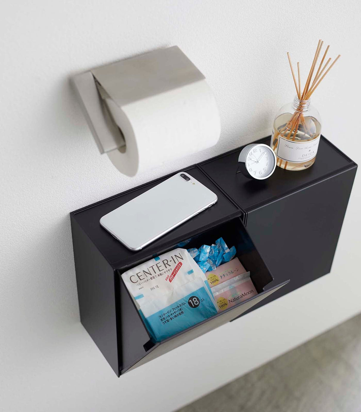 Wall-Mounted Storage or Trash Bin from Yamazaki Home
