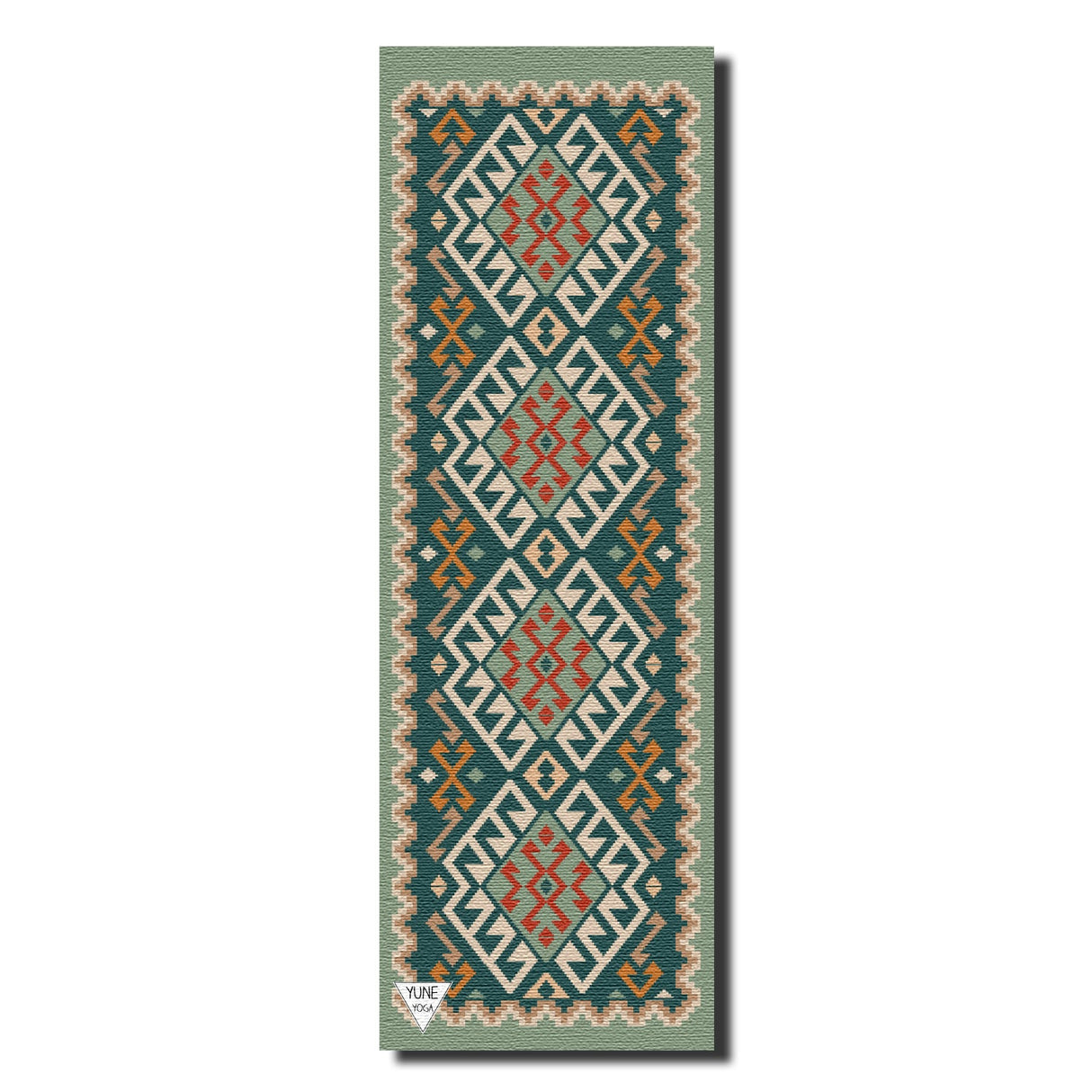 Moab Plains Yoga Mat – 6 mm Extra Thick, Double-Sided Non-Slip, Eco-Friendly PER with Moss Green Nature-Inspired Design | from Yune Yoga