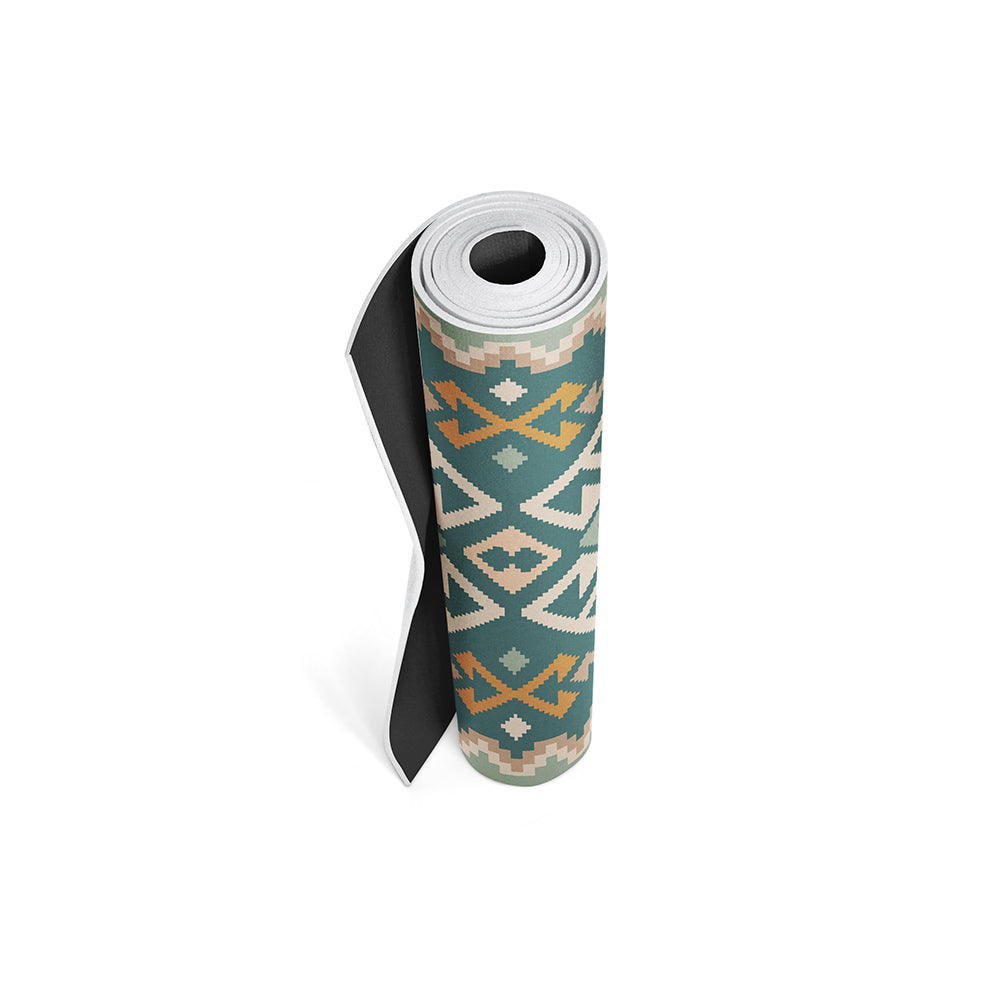 Moab Plains Yoga Mat – 6 mm Extra Thick, Double-Sided Non-Slip, Eco-Friendly PER with Moss Green Nature-Inspired Design | from Yune Yoga