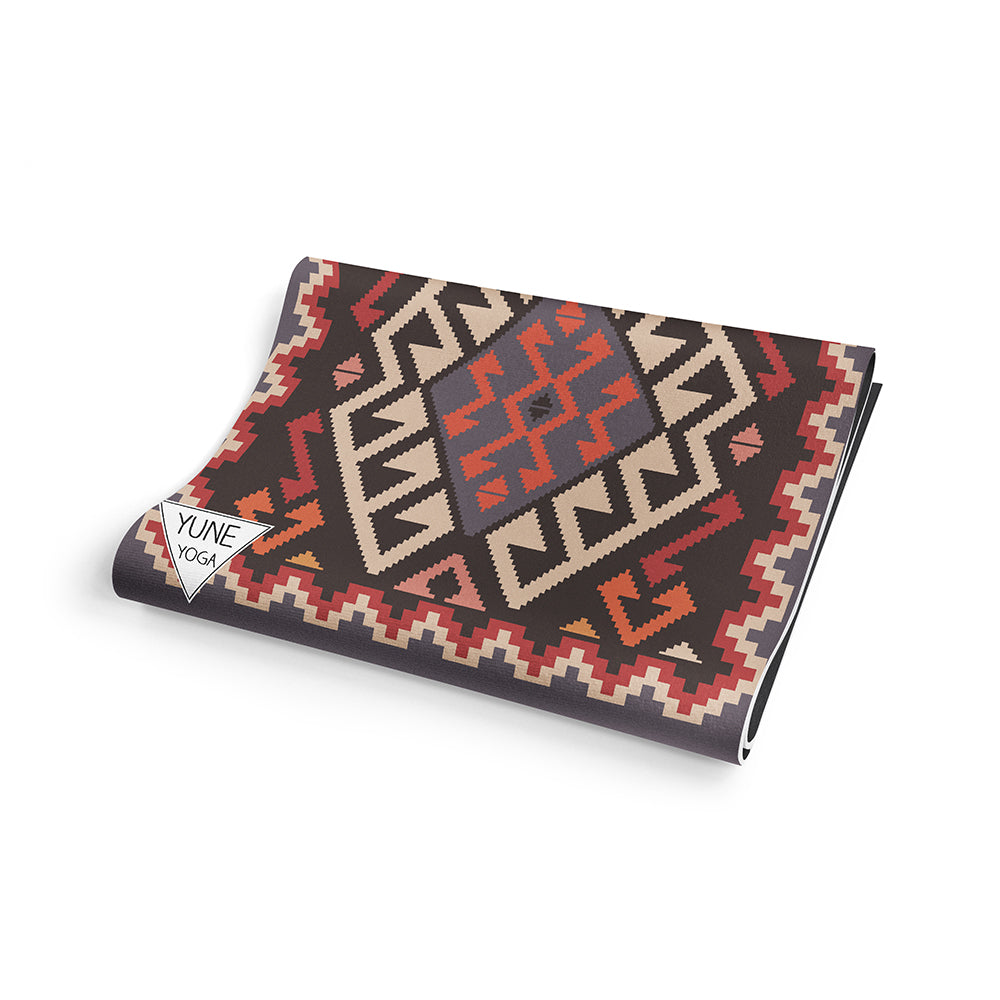 Moab Sunset Yoga Mat – 6 mm Extra Thick, Double-Sided Non-Slip, Eco-Friendly PER with  Red Canyon Sunset Design | from Yune Yoga