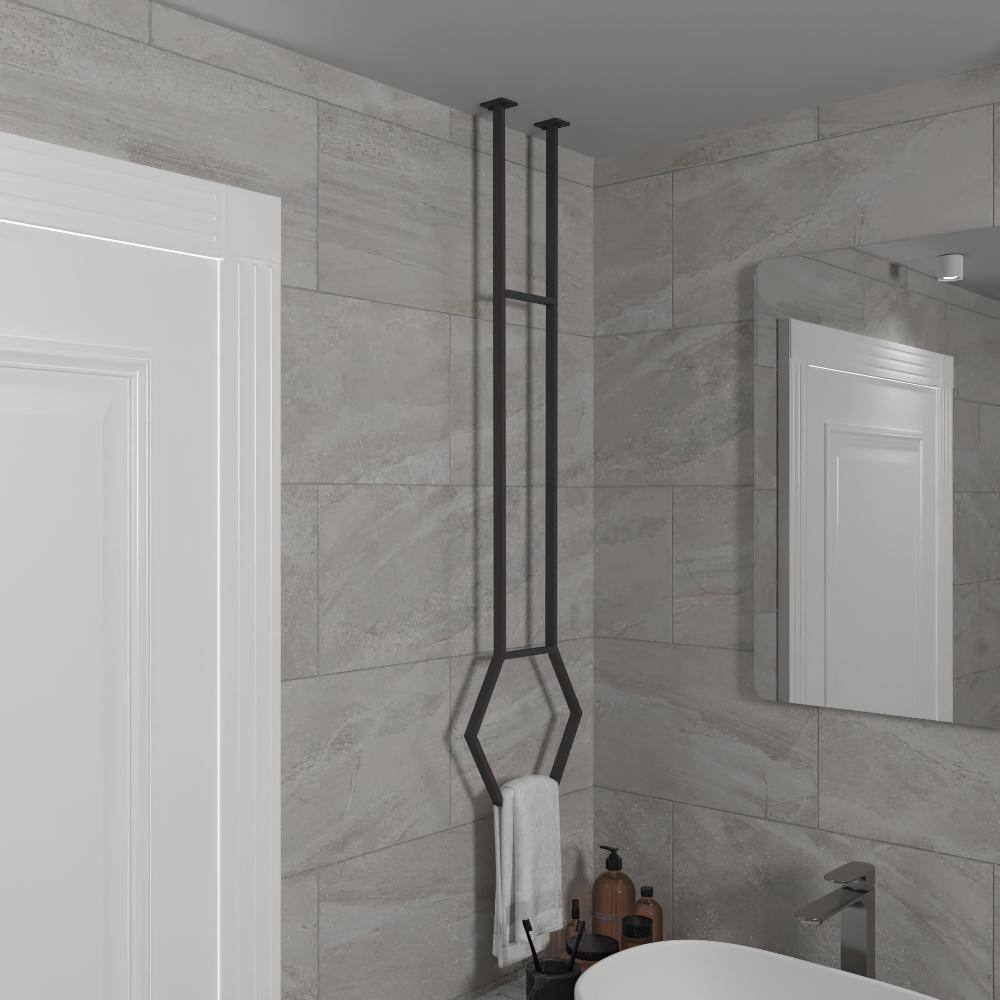 Hexagonal Ceiling Towel Rack from VITAHOME DESIGN LLC