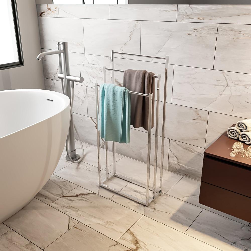 Free Standing 3-Tier Swimming Pool Towel Rack from VITAHOME DESIGN LLC