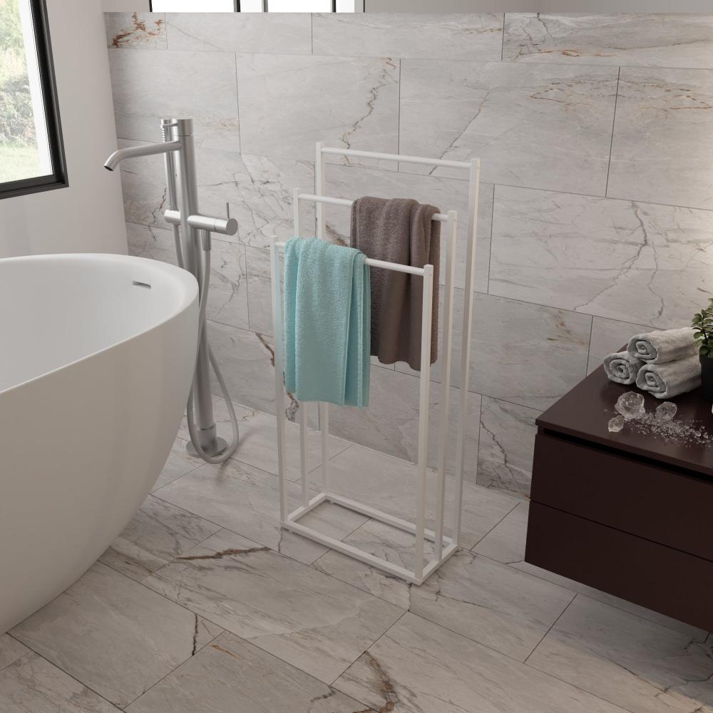 Free Standing 3-Tier Swimming Pool Towel Rack from VITAHOME DESIGN LLC