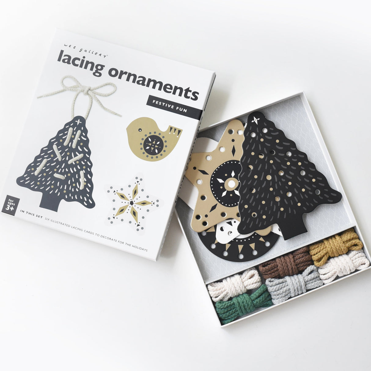Festive Fun Lacing Ornaments From Wee Gallery