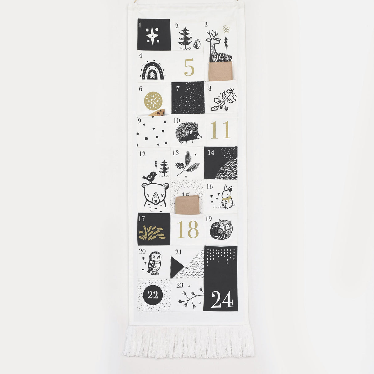Festive Friends 24 Pocket Advent Calendar From Wee Gallery