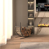 Oval Shaped Metal Log Holder from VITAHOME DESIGN LLC