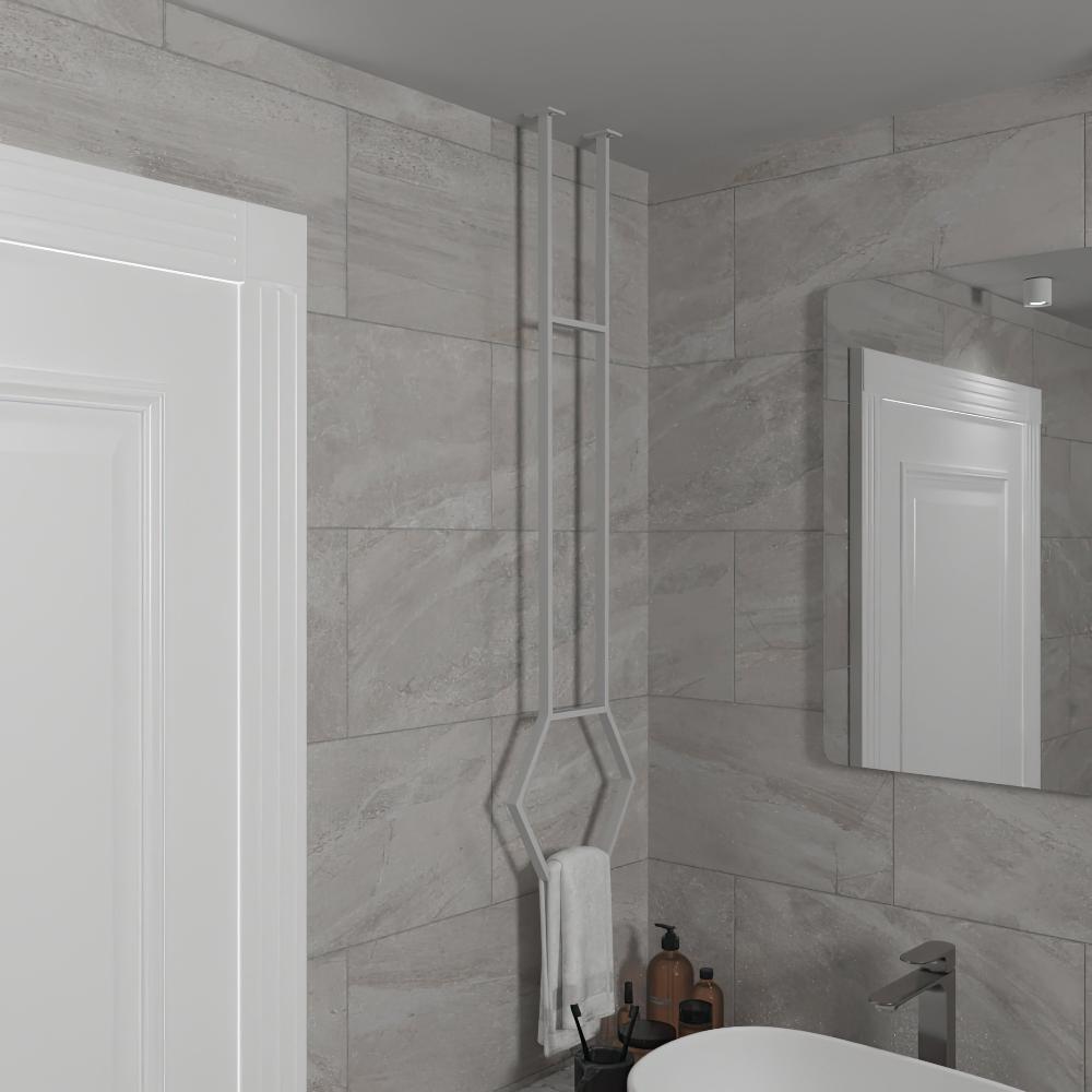 Hexagonal Ceiling Towel Rack from VITAHOME DESIGN LLC