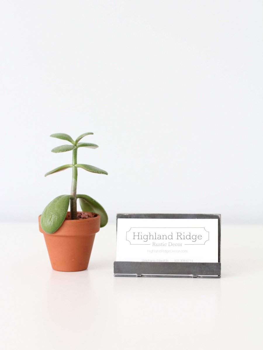 Modern Metal Business Card Holder From Jubilee Trading Company