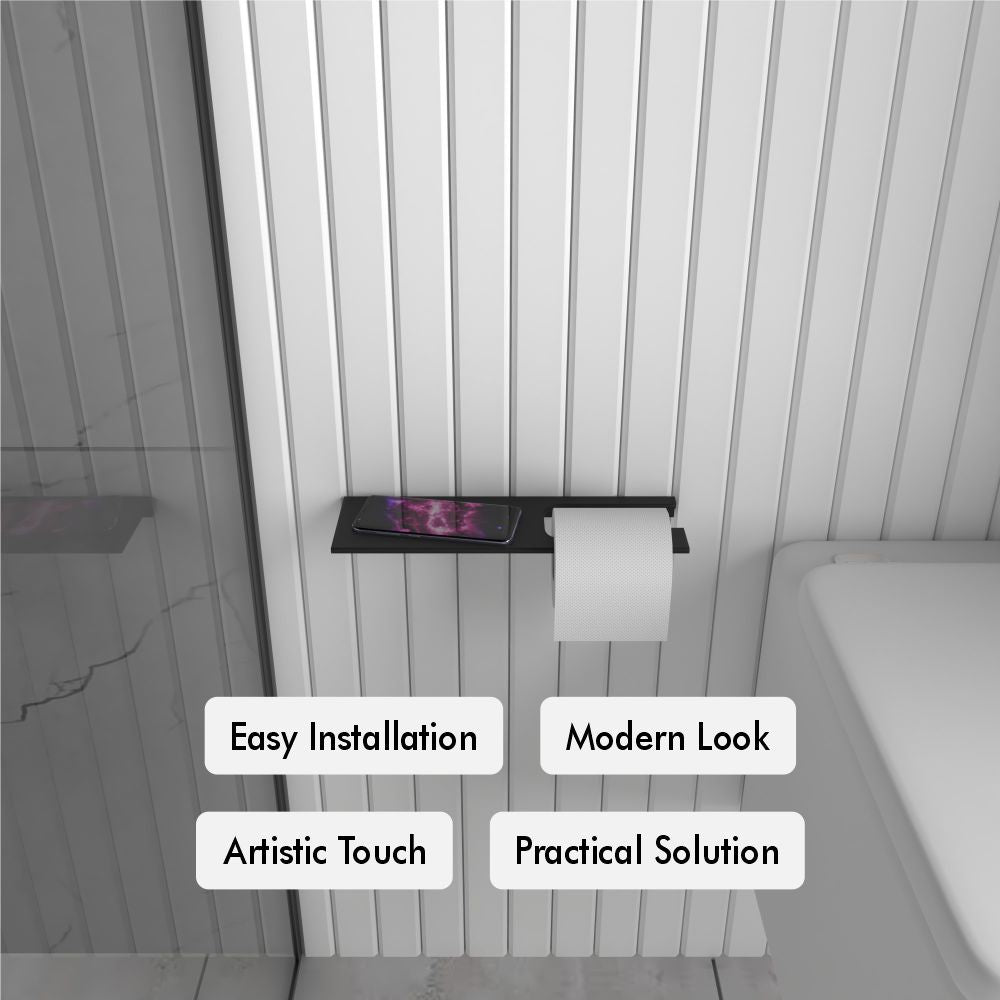 Multifunctional Bathroom Shelf With Toilet Paper Holder from VITAHOME DESIGN LLC