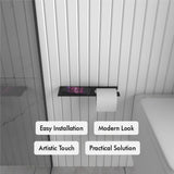 Multifunctional Bathroom Shelf With Toilet Paper Holder from VITAHOME DESIGN LLC
