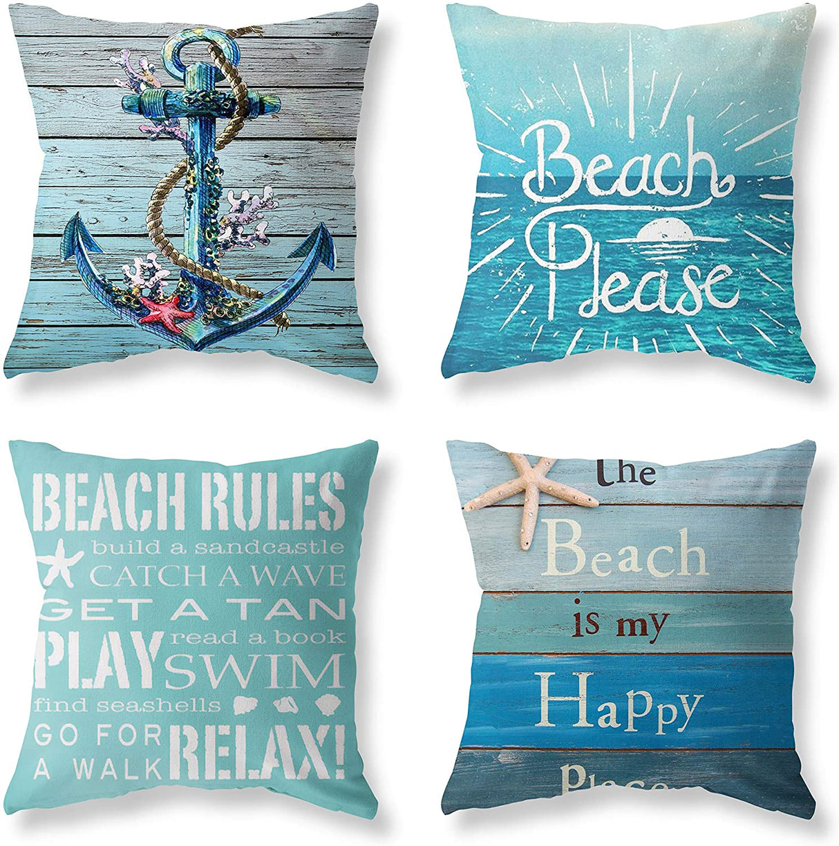 Beach Time Cushion Covers from Moderny