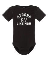 Strong Like Dad/Mom Onesie from DadBod Apparel