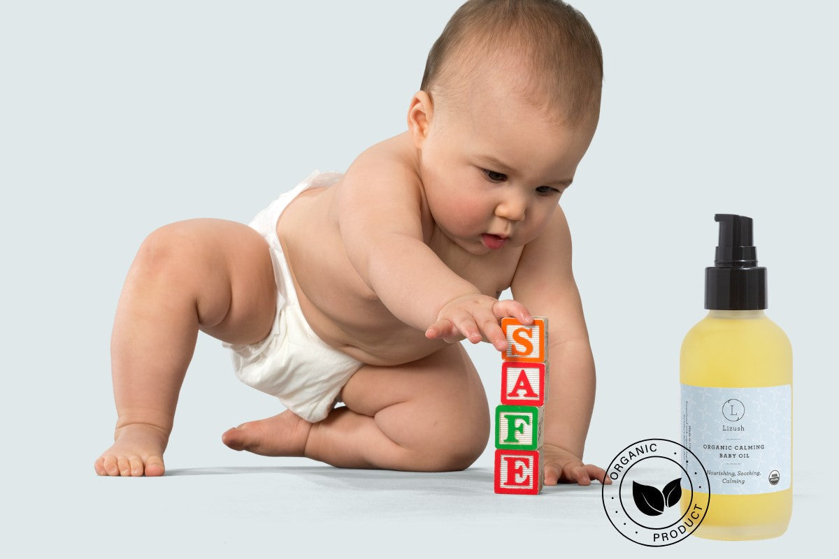ORGANIC CALMING BABY OIL Nourishing, Soothing, Calming from Lizush