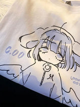 Monday Sad Anime Girl Tee From Kawaii Stop
