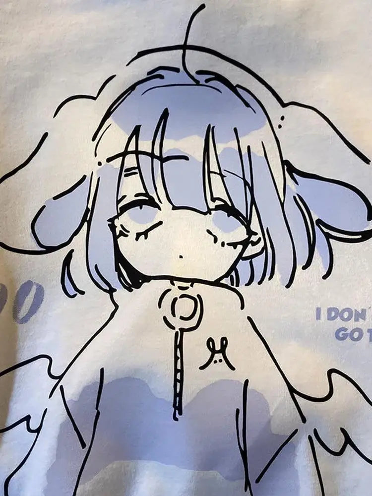 Monday Sad Anime Girl Tee From Kawaii Stop