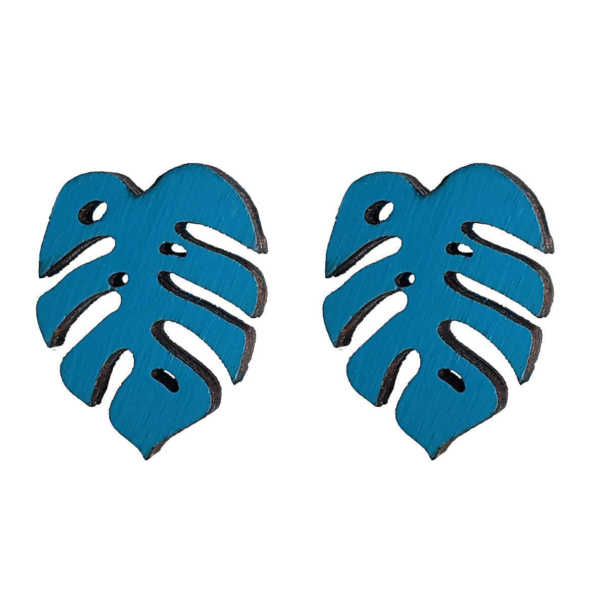 Monstera Stud Earrings - 4 Colors Available from LE CHIC MIAMI