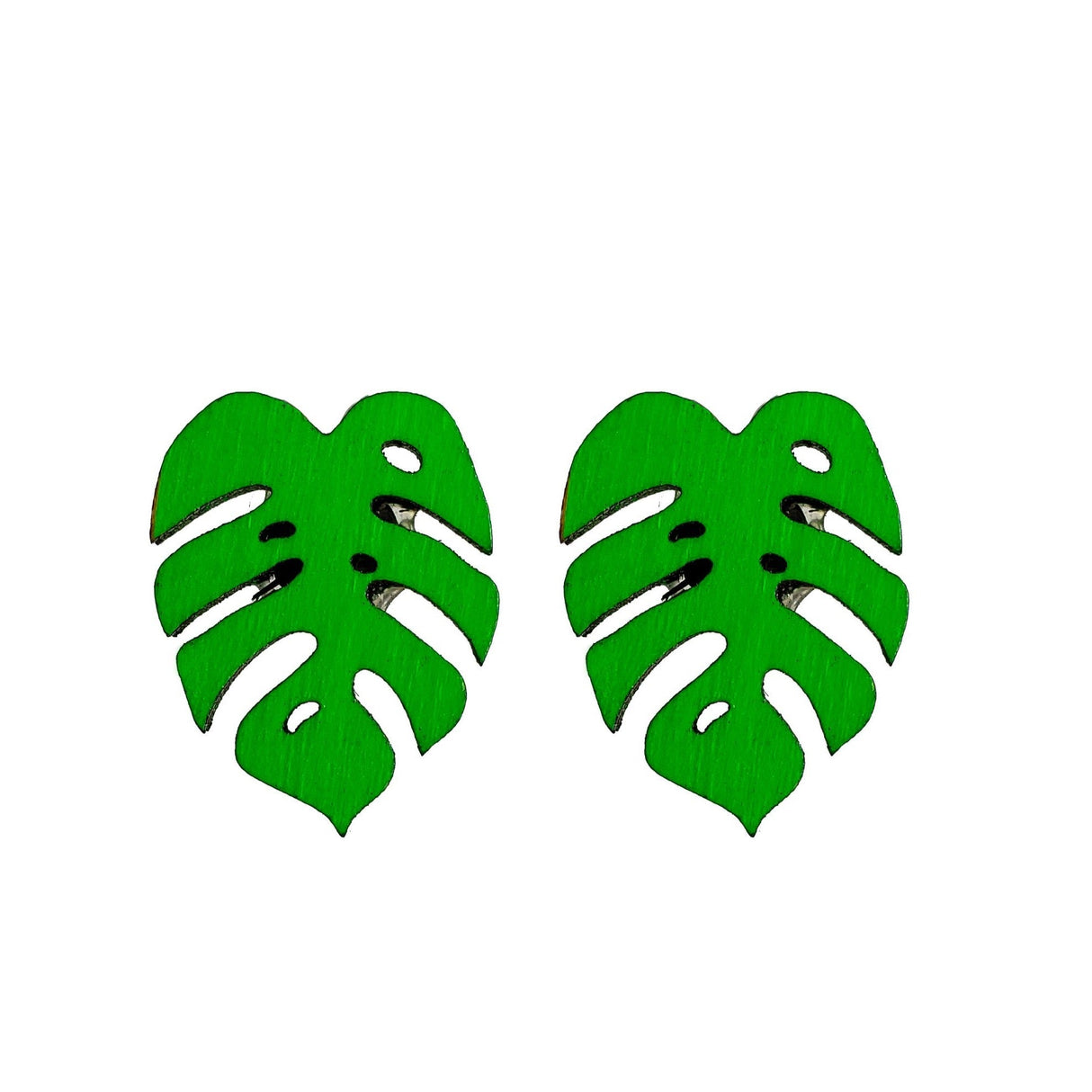 Monstera Stud Earrings - 4 Colors Available from LE CHIC MIAMI