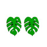 Monstera Stud Earrings - 4 Colors Available from LE CHIC MIAMI