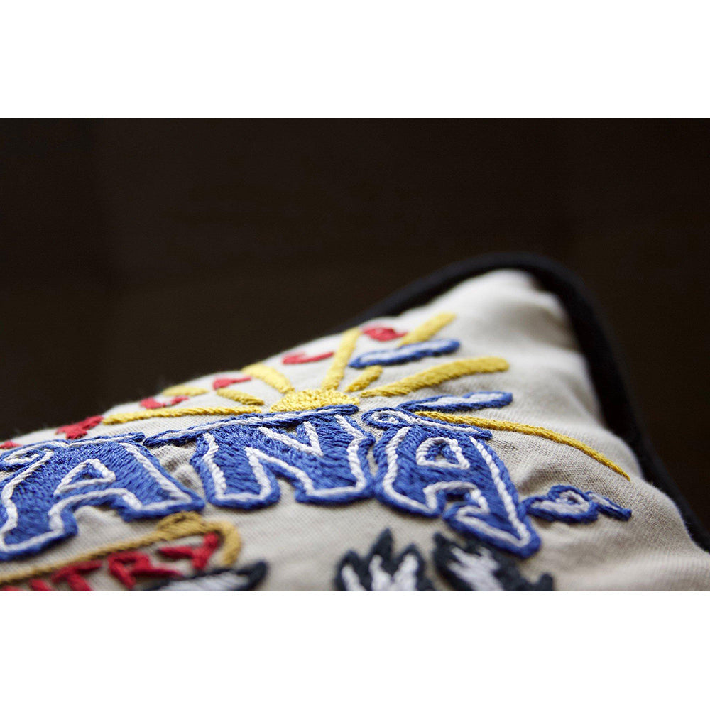 Montana Hand-Embroidered Pillow from Quirks!